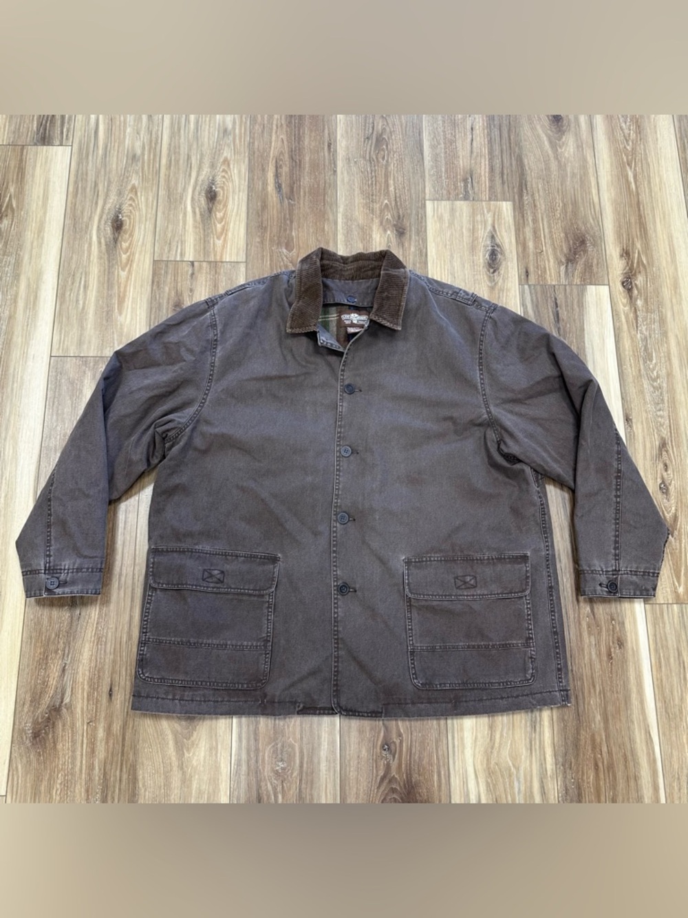 Vintage Y2K Levis Canvas Flannel Lined Chore Coat Workwear Barn Jacket, XXL